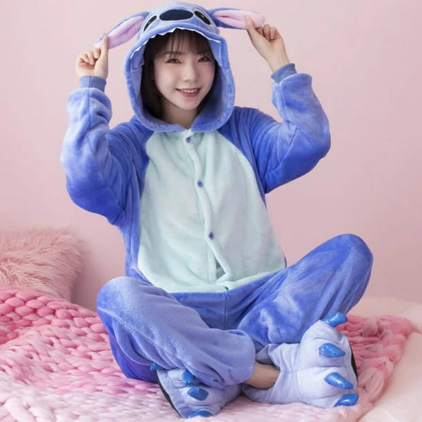Pijama de Anime de Disney para niños y niñas, figura de Stitch, Onesies,  disfraz de Cosplay de dibujos animados, regalos de invierno - AliExpress