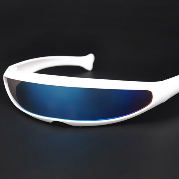 Gafas de sol futuristas hombre, lentes con lentes láser UV400, estrecha para disf qiuyongming unisex | Walmart en línea