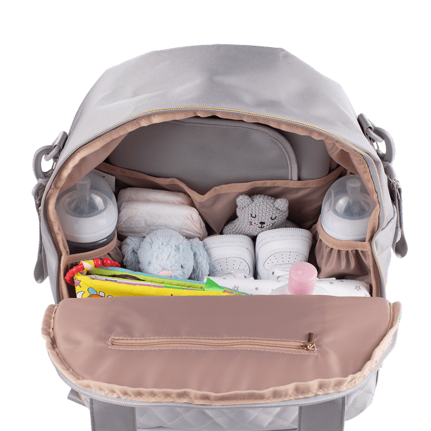 Pañalera Mochila de Bebé LuckyLy con Múltiples Compartimentos, Incluye Cambiador, Modelo Evi LuckyLy Mochila Pañalera para Bebé de Moda | Walmart en línea