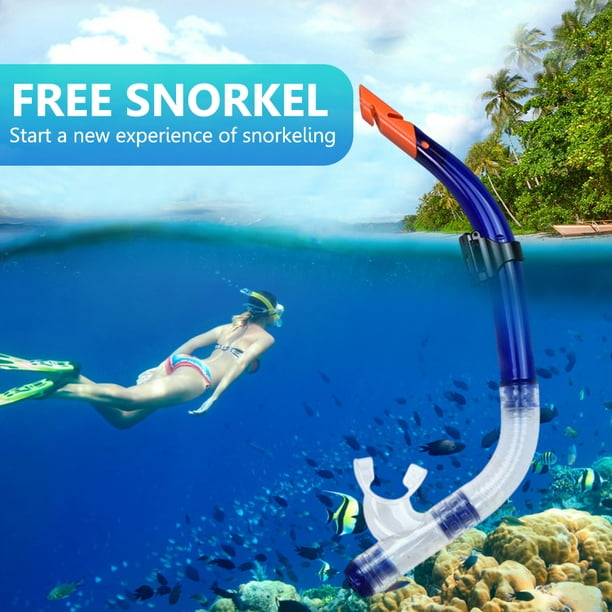 Snorkel,Equipos de tubo de respiración de natación frontal Snorkel  Submarino Buceo Accesorios
