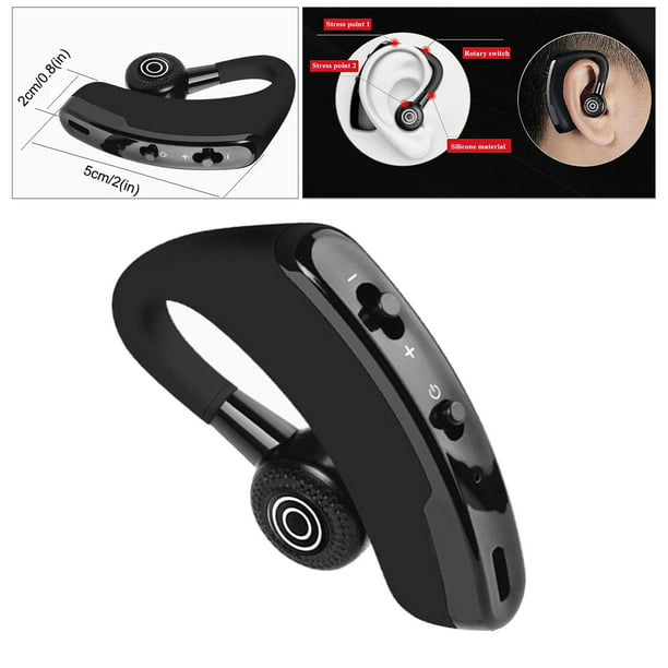 Auriculares inalámbricos con de un oído, oído, mini auriculares invisibles  con para empresas, con micrófono, tiempo de - blanco