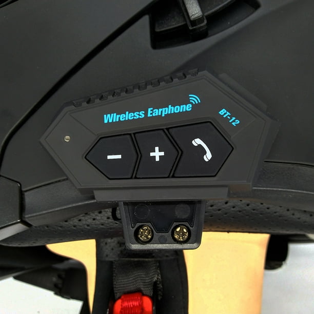 Auriculares inalámbricos para casco de Moto, manos libres con Bluetooth,  cancelación de ruido, T2, Bt V4.2, intercomunicador manos libres con  micrófono para motocicleta - AliExpress