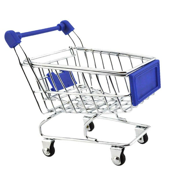 Juguete de Carrito de Compra de Supermercado de Montaje Bricolaje con  Comidas de Simulación Juego de Rol para Niñas Azul Baoblaze Carro de compras  de juguete