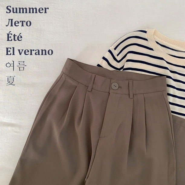 Yitimoky 2023 Primavera Verano pantalones mujer Casual cintura