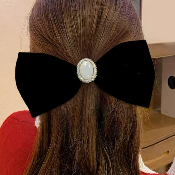 Lazos de terciopelo para el cabello, pasadores franceses, pasadores, pinzas  de , pinzas para el cabello para mujer Yuyangstore pinza de pelo de lazo