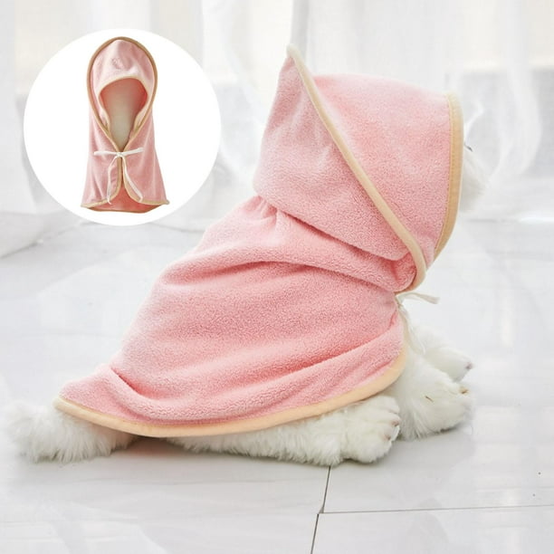 Toalla de albornoz para perros, cómoda toalla de baño de secado rápido para  perros para limpiar el b Yuyangstore Albornoz de secado rápido