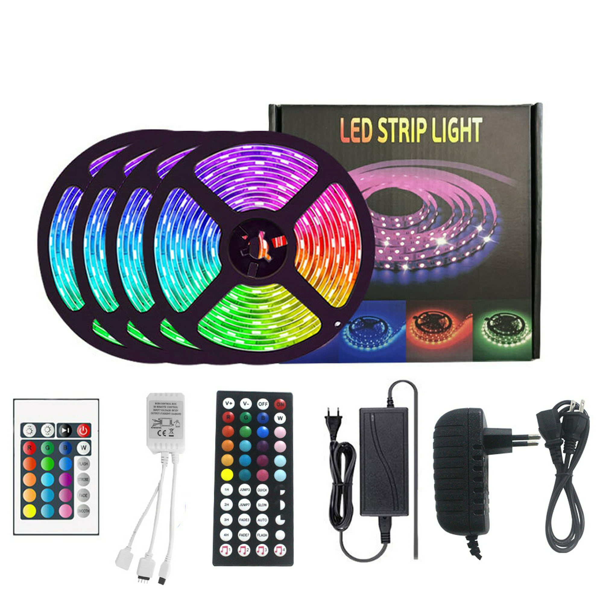 Comprar Tira de luces LED inteligentes, Control remoto RGB5050,  sincronización de música, lámpara Flexible de 5V para retroiluminación de TV,  regalo de decoración navideña