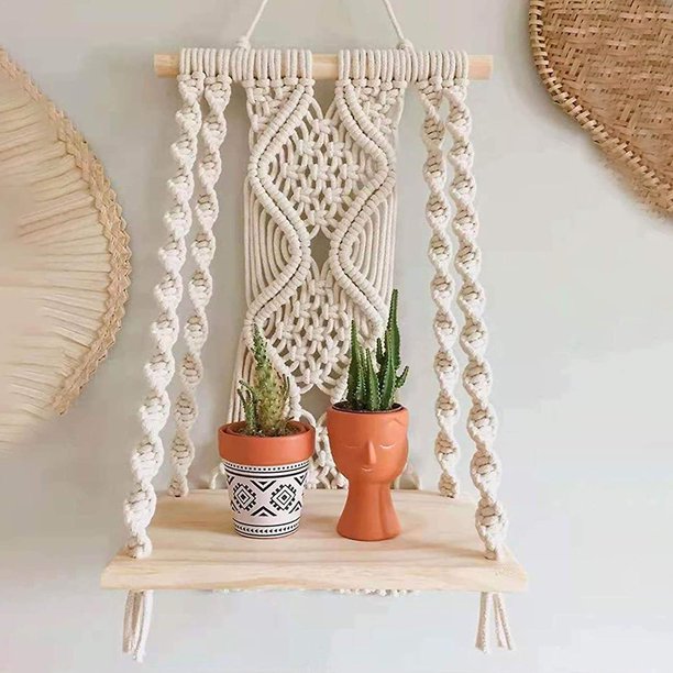 Macramé colgante de pared