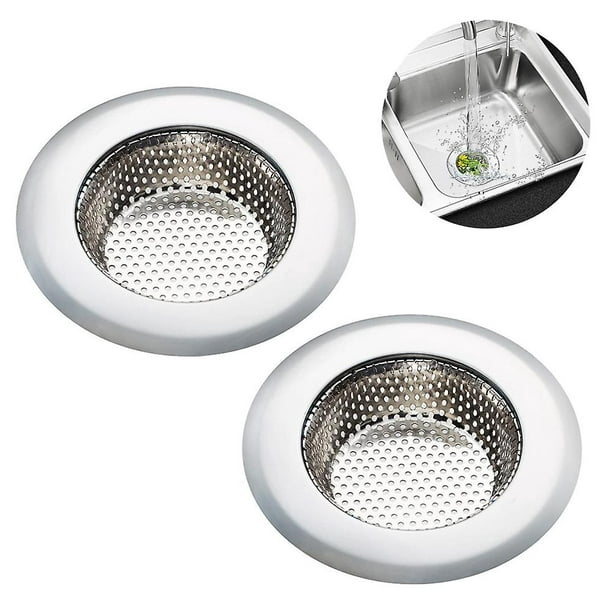 2 uds fregadero de cocina colador cesta fregadero de acero inoxidable filtro  de drenaje herramientas de cocina y Gadgets filtro de fregadero