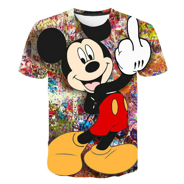 Disney Camiseta clásica de manga corta para mujer de Mickey Group