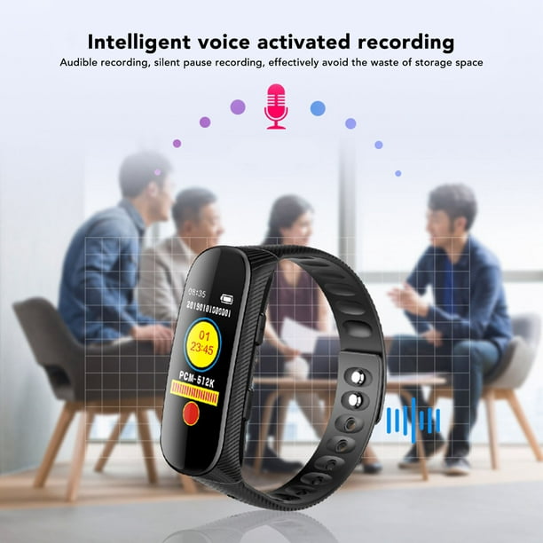 Reloj con Grabadora de Voz, Grabadora Activada por Voz Bluetooth