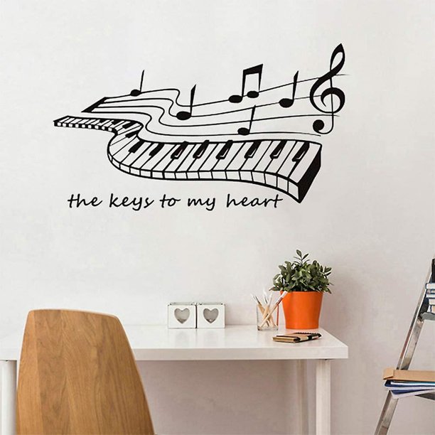 Cascos de música con corazón - Vinilos Decoración