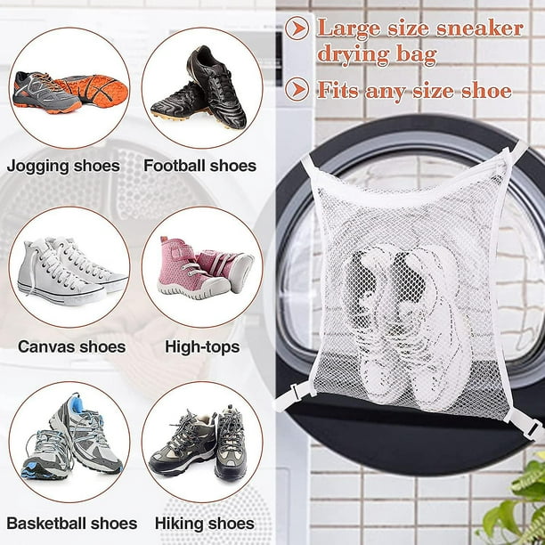 Lavado de zapatillas, bolsa seca, para la mayoría de las máquinas secadoras  Puerta en la lavandería