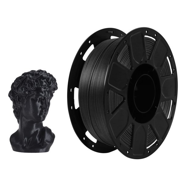 Filamento PLA para impresora 3D, negro