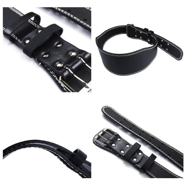 Cinturon para Levantar pesas Gym Leather Belt for Weight Lifting Back  Support