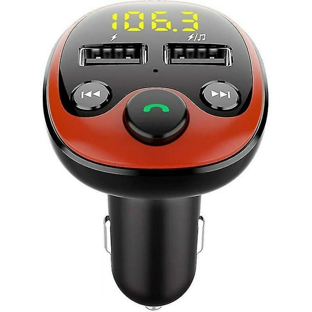 Transmisor FM Bluetooth para coche, adaptador Bluetooth