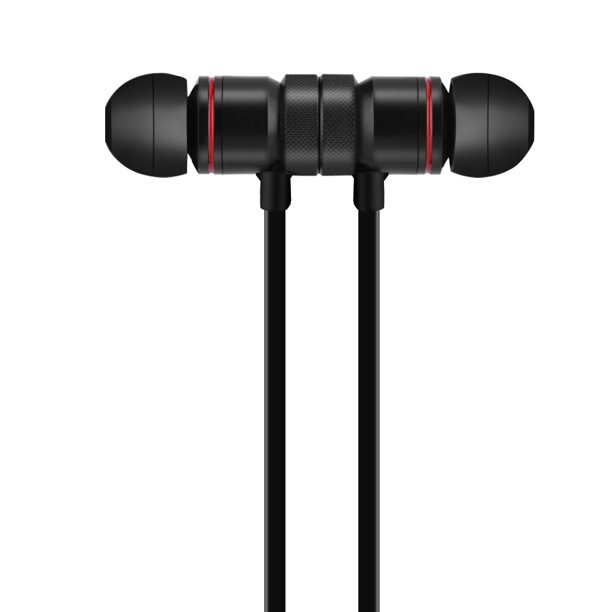 Imán inalámbrico Bluetooth deportes auriculares auriculares para iPhone  Android negro Ticfox