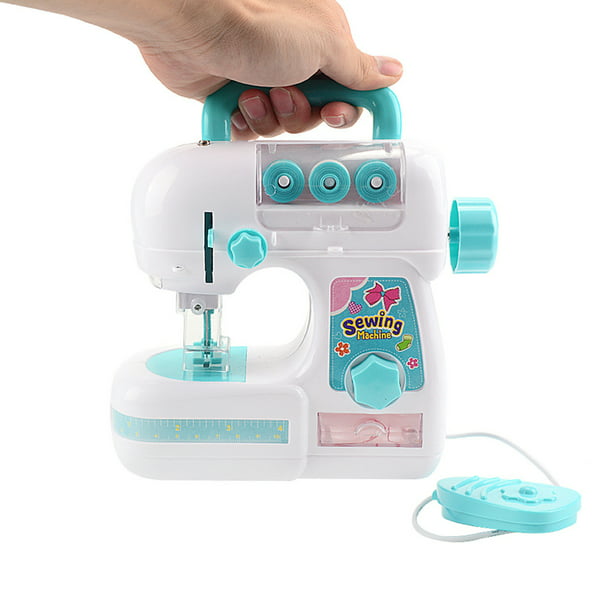 Kit de máquina de coser eléctrica para el hogar, Mini máquina de coser, ropa  de juguete para niños