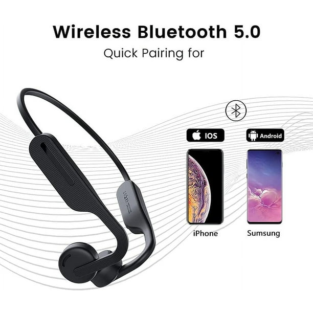 Audifonos inalambricos Bluetooth 5.0 Auriculares Air Bone Conduction  Deportivos