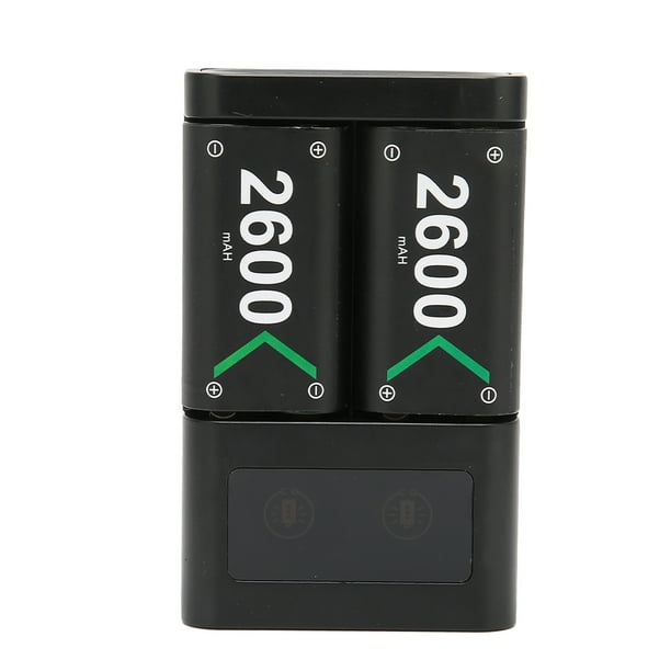 Paquete de baterías de control de Xbox de carga rápida, 2600 mAh x 2  baterías recargables con cargador para Xbox One/Xbox Series X/Xbox Series  S/Xbox