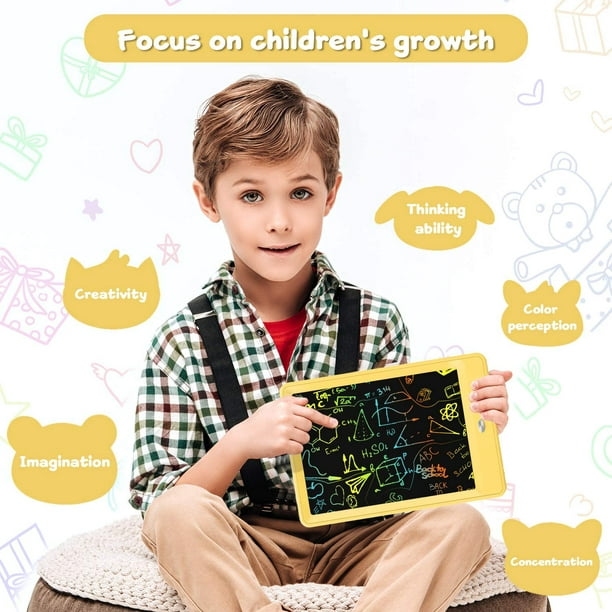 Juguetes para niñas de 3 a 6 años, tableta de escritura LCD de 10 pulgadas,  tablero de dibujo electrónico, almohadillas de dibujo, regalo educativo de  cumpleaños para niños de 3 4 5