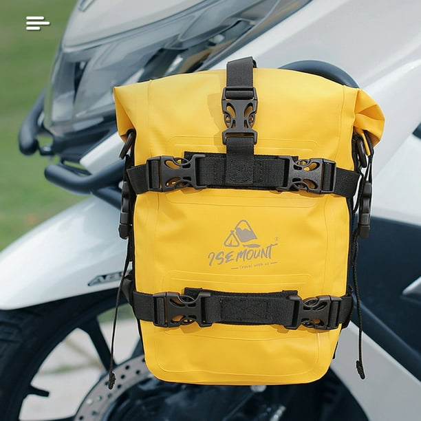 Bolsa de moto Bolsa para parachoques de motocicleta Bolsa impermeable para  marco lateral de motocicl ISE MOUNT