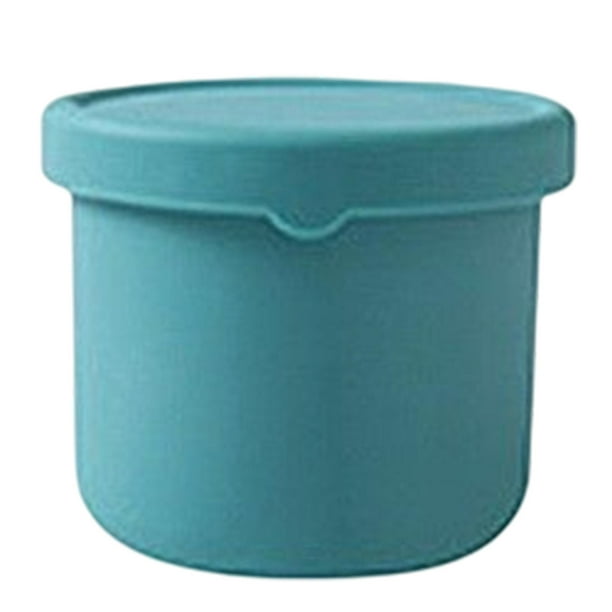 Caja de silicona para el almuerzo, contenedor de almacenamiento de  alimentos con tapa, congelador de microondas de cocina y almacenamiento de  lavavaji Verde 700ml Macarena Recipiente de silicona