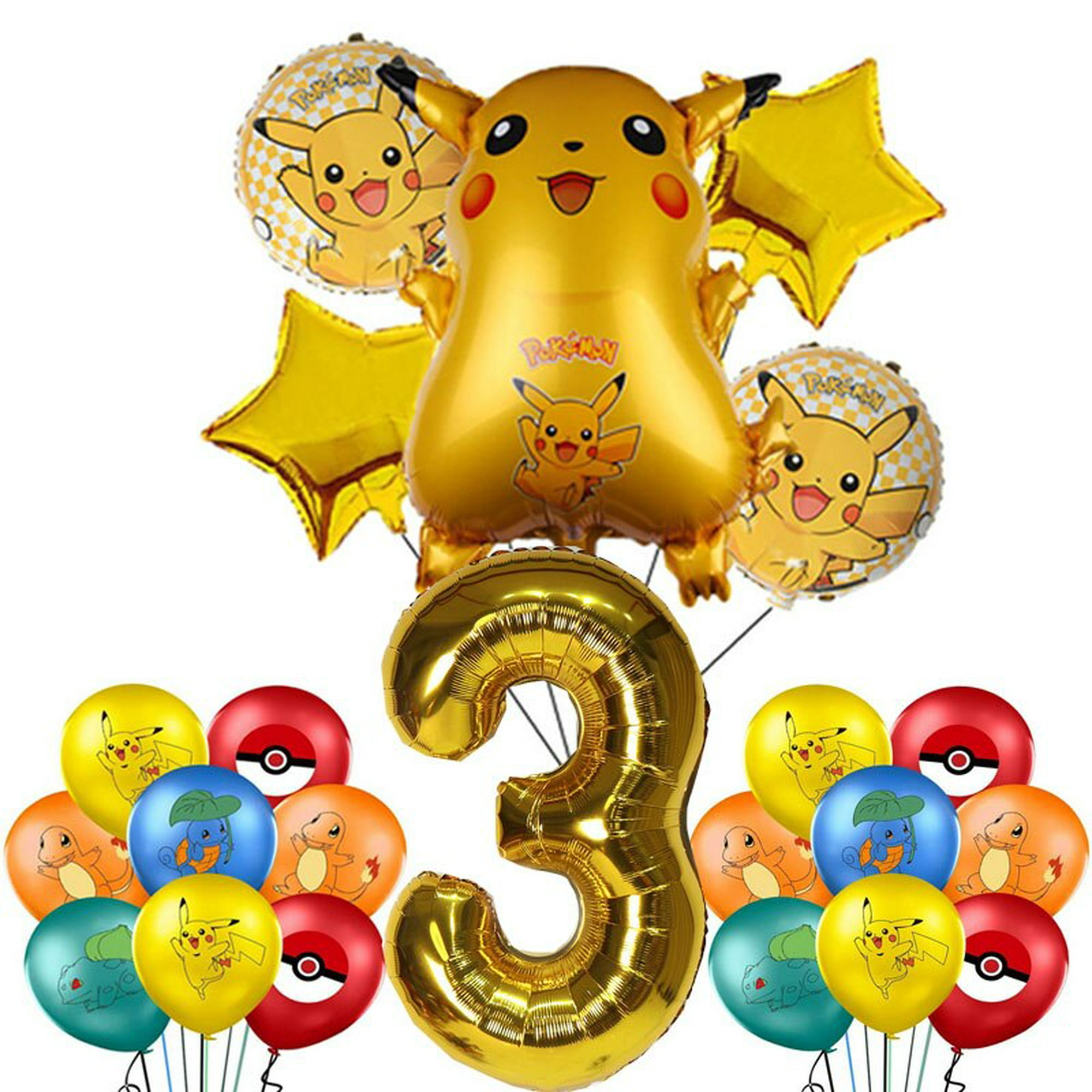 Caricatura de globos de helio Pikachu Pokemon lámina inflables globos  decoraciones Fuentes de la fiesta de cumpleaños de niños - China Los globos  de foil de aluminio y la Navidad precio