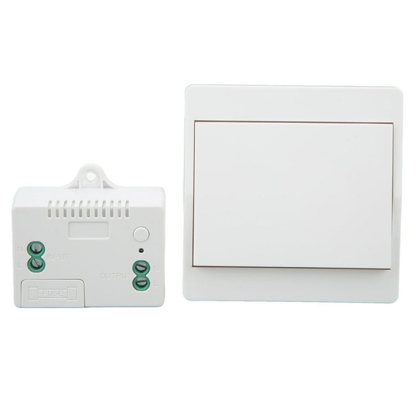 Interruptor inalámbrico autoalimentado, control remoto inalámbrico para  luces y electrodomésticos, resistente al agua y seguro, se