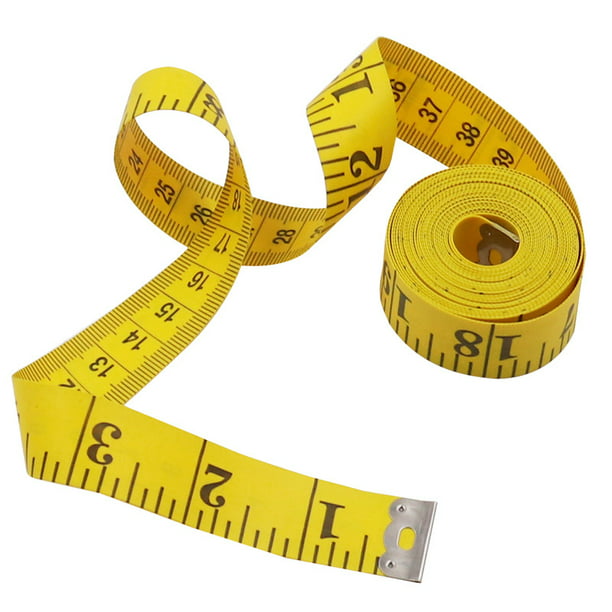  Cinta métrica para el cuerpo: 2 cintas métricas para el cuerpo,  medidas corporales de 60 pulgadas, regla a medida de doble escala para  pérdida de peso, fitness, costura, manualidades, medición médica