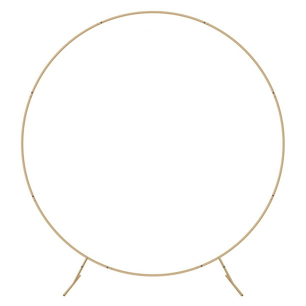 Soporte de marco de arco de globo redondo, arco de globo circular de metal  dorado, kit de soporte de columna de globos, 2 soportes de plomo para