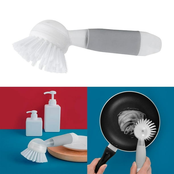 Prácticas herramientas de de cepillo para limpieza hogar para encimeras de  ventana de botella, taza de - cepillo de depósito BLESIY Depurador de  botellas con cepillo de esponja