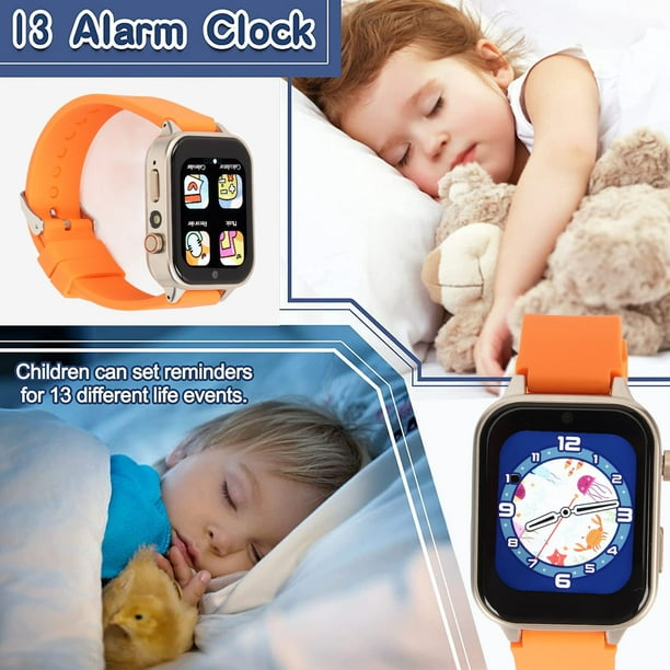 Reloj inteligente para niños y niñas – Reloj inteligente para niños, regalo  para niños de 4 a 12 años con 15 juegos, alarma de cámara, video
