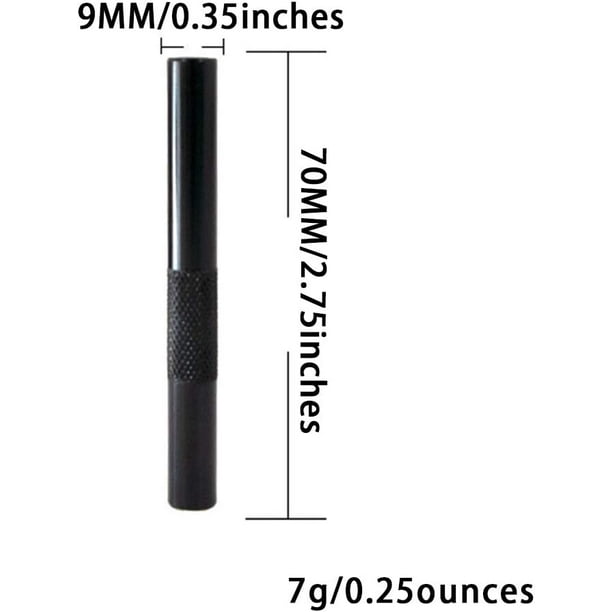 Paquete de 4 dispensadores portátiles de tubo de bala para esnifar