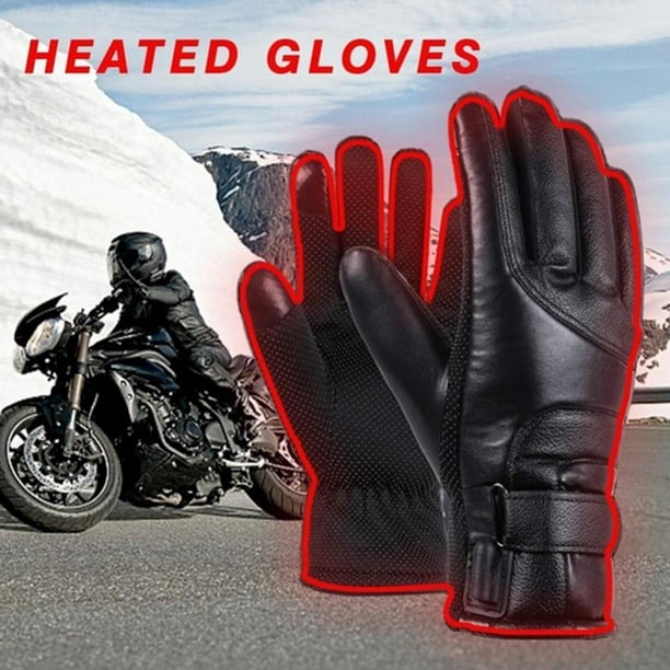 Guantes de esquí con calefacción BGSFF, 4000 Mah para motocicleta  eléctrica, guantes calefactados con pantalla táctil, guantes de moto de  nieve para