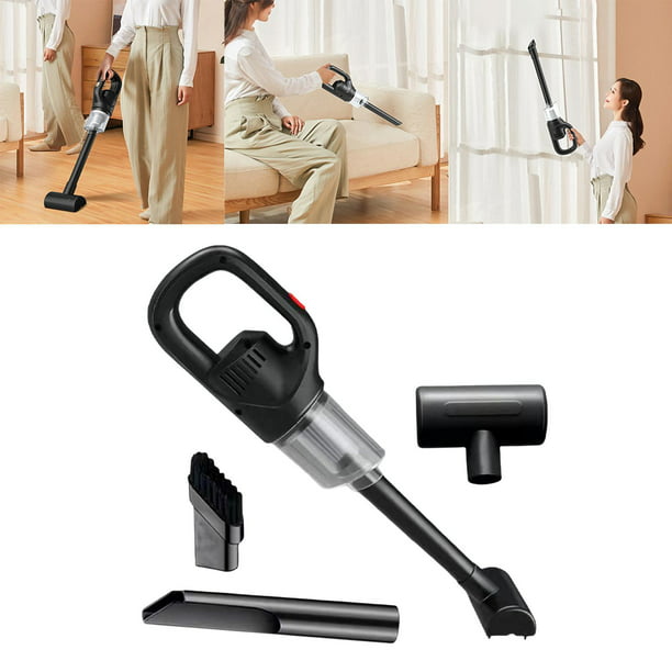 Aspirador portátil para el hogar y el automóvil, limpiador de polvo para  automóvil recargable por USB, aspirador inalámbrico de mano súper potente  par