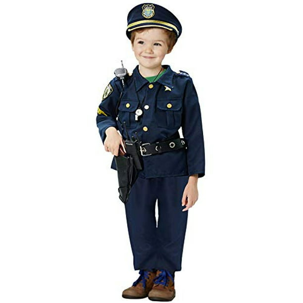 Conjunto de Disfraz de Policía Camisa, Pantalones, Sombrero, Cinturón,  Silbato, Pistolera Golray Golray