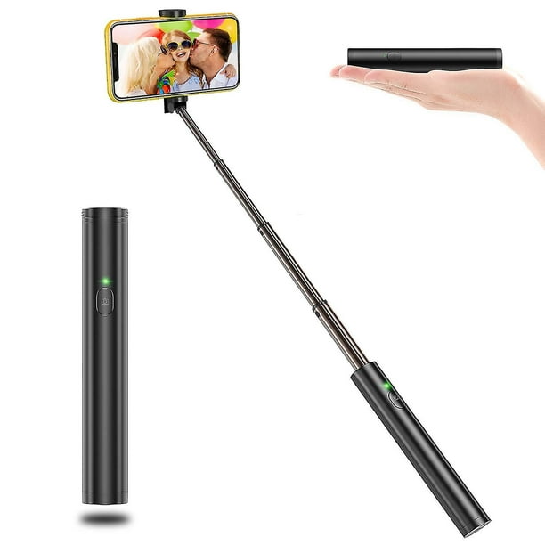 Palo selfie Bluetooth para teléfonos inteligentes iOS y Android, poste de  selfie Hollywood, montaje de tornillo para cámaras, soporte seguro para