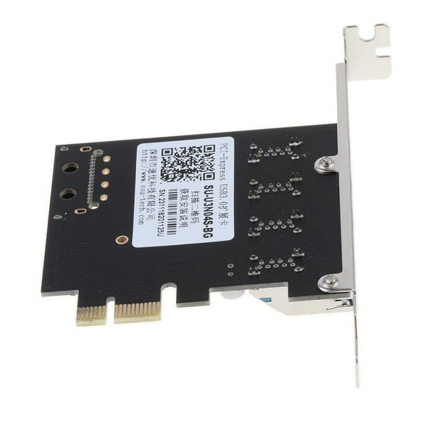 Tarjeta de expansión PCIe a USB 3.0, 7 puertos USB (4 puertos USB tipo A y  3 puertos USB tipo C), tarjeta de adición USB PCI Express para PC de