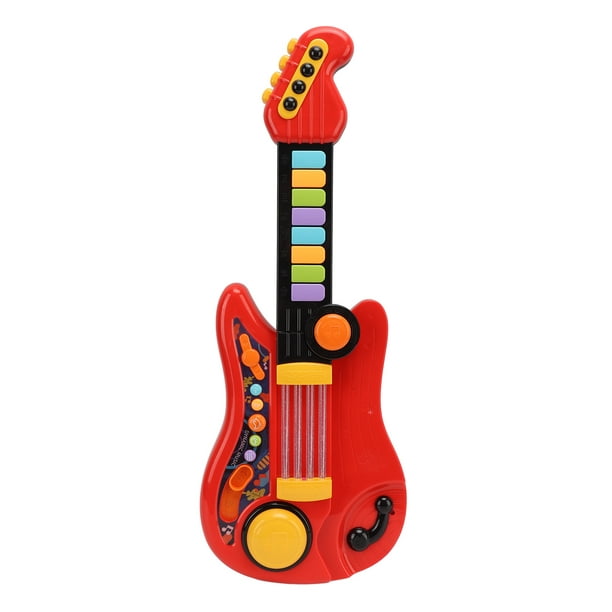 Guitarra para niños, juguete de guitarra eléctrica, juguete de guitarra  multifuncional para niños, juguete musical para niños, durabilidad mejorada