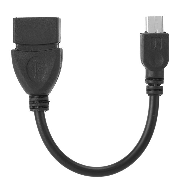 Cable Adaptador OTG Usb Hembra a Micro Usb V8 Macho – Negro