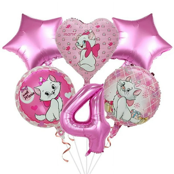 Disney-decoración para fiesta de cumpleaños de niña, globos