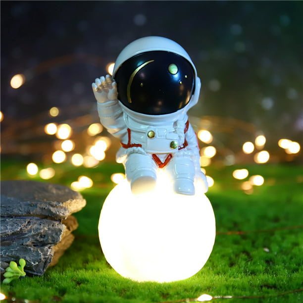 Lámpara de techo LED para habitación de niños, diseño de astronauta de  dibujos animados creativos, ventiladores de techo con luces, lámpara de