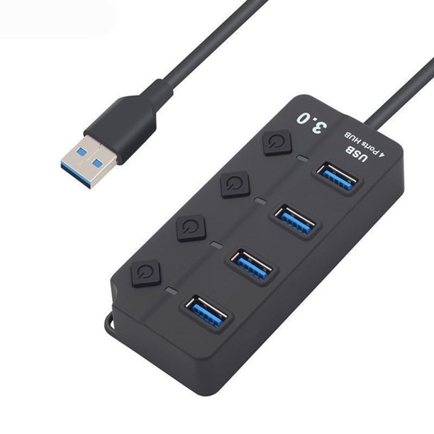 Hub 7 Puertos Usb 3.0 Alta Velocidad Pc Laptop Eliminador