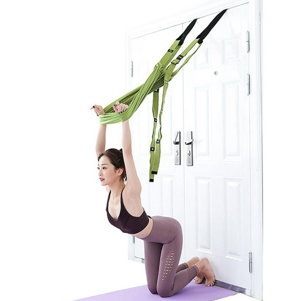 Columpio de yoga volador de yoga aéreo, hamaca de yoga antigravedad,  cabestrillo de entrenamiento de cinturo inferior, herramienta de inversión  de Púrpura DYNWAVEMX Entrenador de estiramiento de yoga
