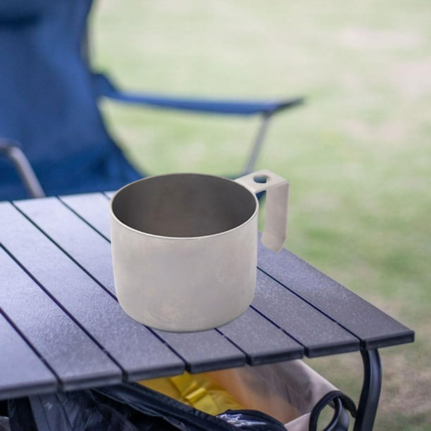 Vajilla individual de acero inoxidable Camping al aire libre Taza de agua  Juego de utensilios de cocina portátiles picnic utensilios de cocina