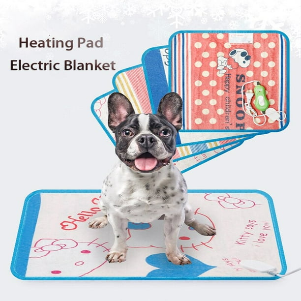 Almohadilla calefactora eléctrica para mascotas, cojín calefactor