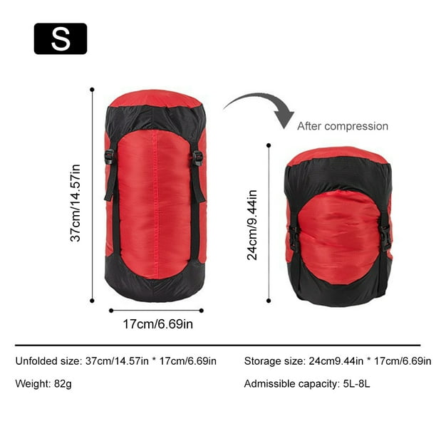 Bolsa De Compresión Bolsa de compresión Bolsa ligera de viaje para  artículos diversos Accesorios para exteriores (Rojo S) Ndcxsfigh Para  Estrenar