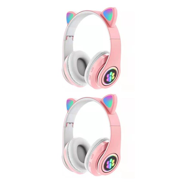 Auriculares gamer de online gatito