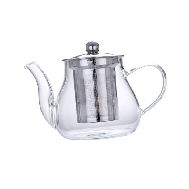 Tetera de vidrio con , tetera para té suelto, tetera transparente perfecl  Tetera